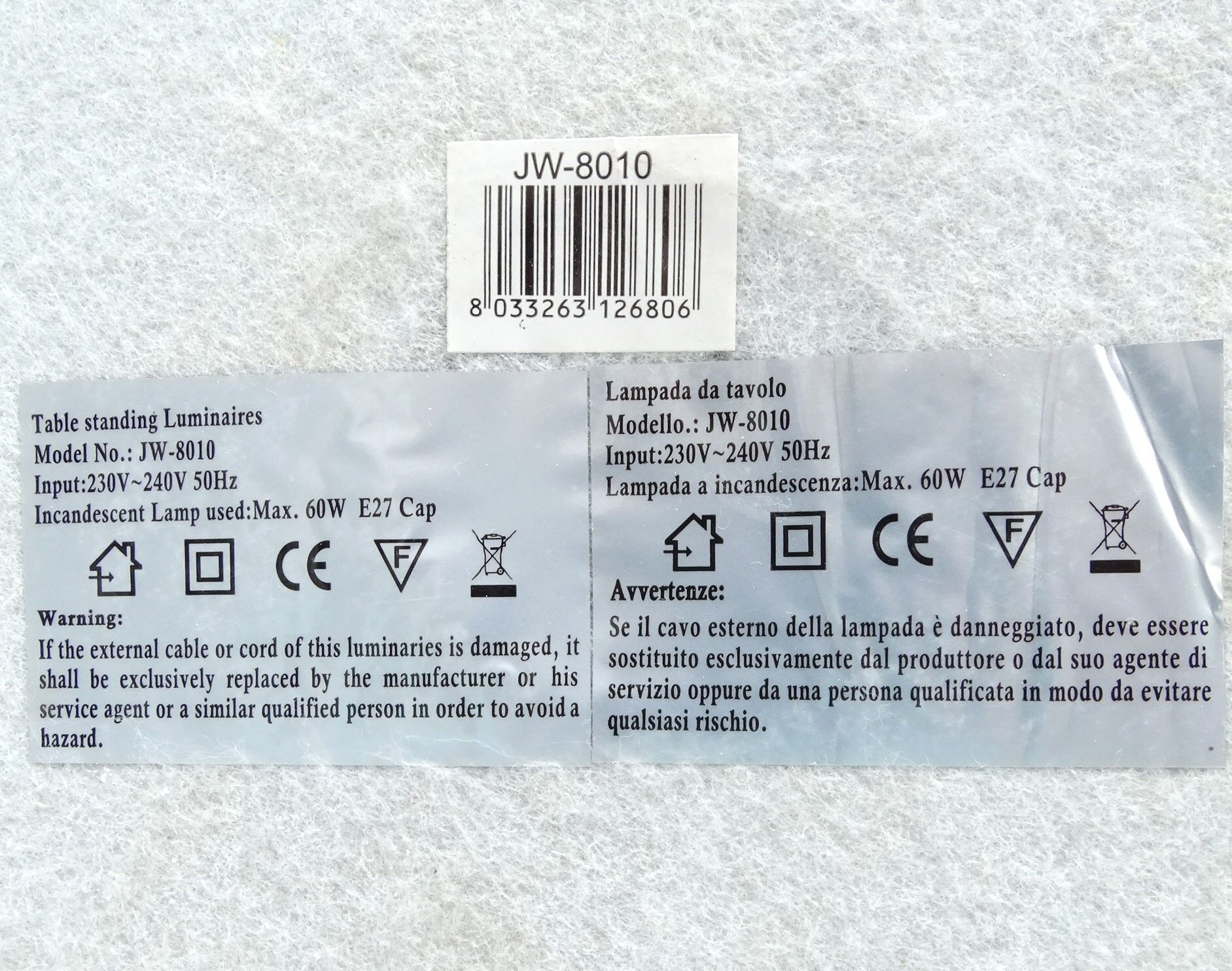 Table lamp 3 bears resin