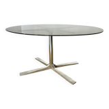 Glass dining table, 1970s