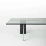 KW1 glass, metal and granite coffee table by Hank Kwint for Metaform 1980s