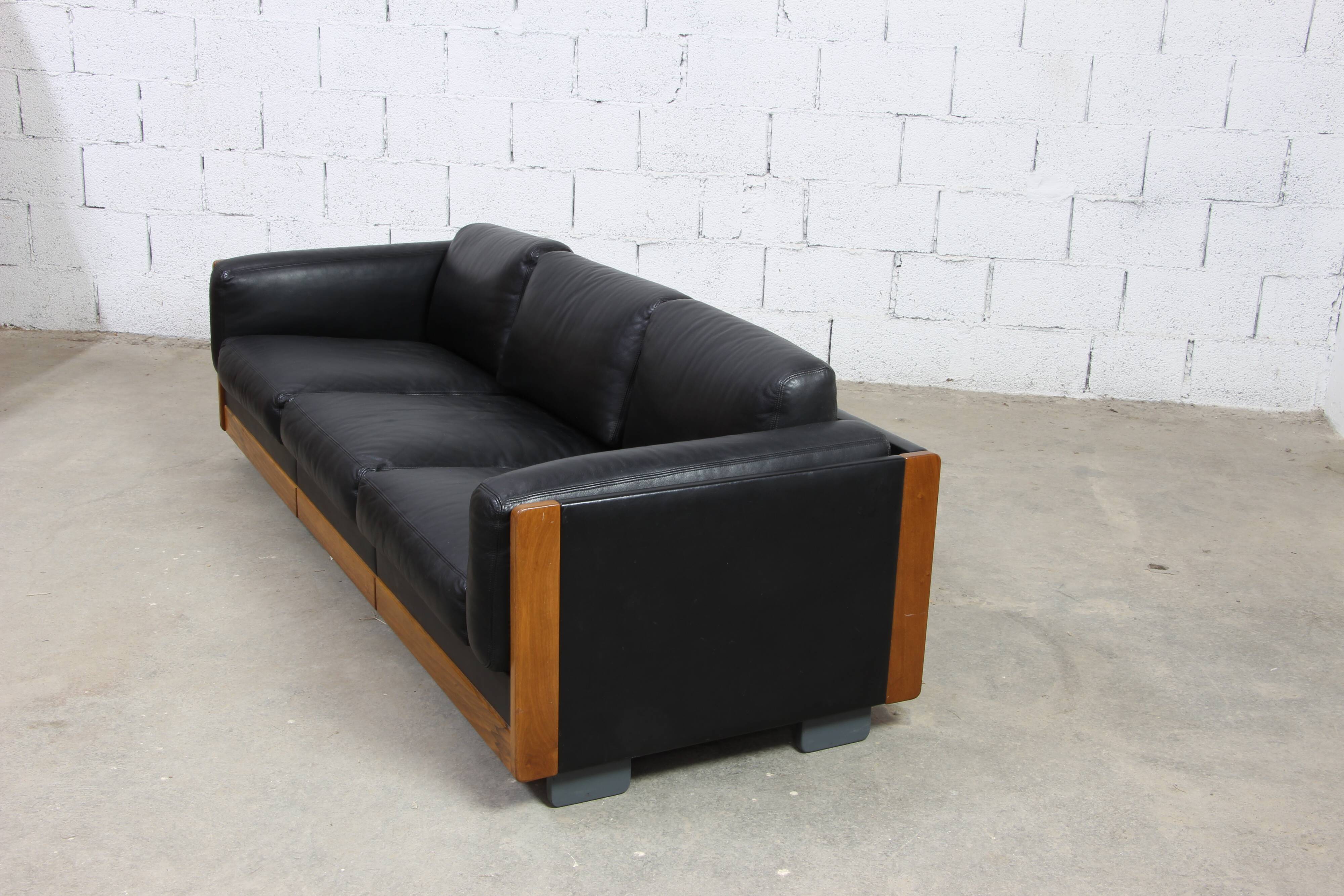 Leather sofa Afra & Tobia Scarpa Cassina