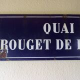 Old enamelled street plaque