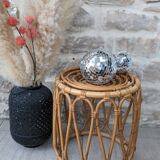 Vintage rattan stool