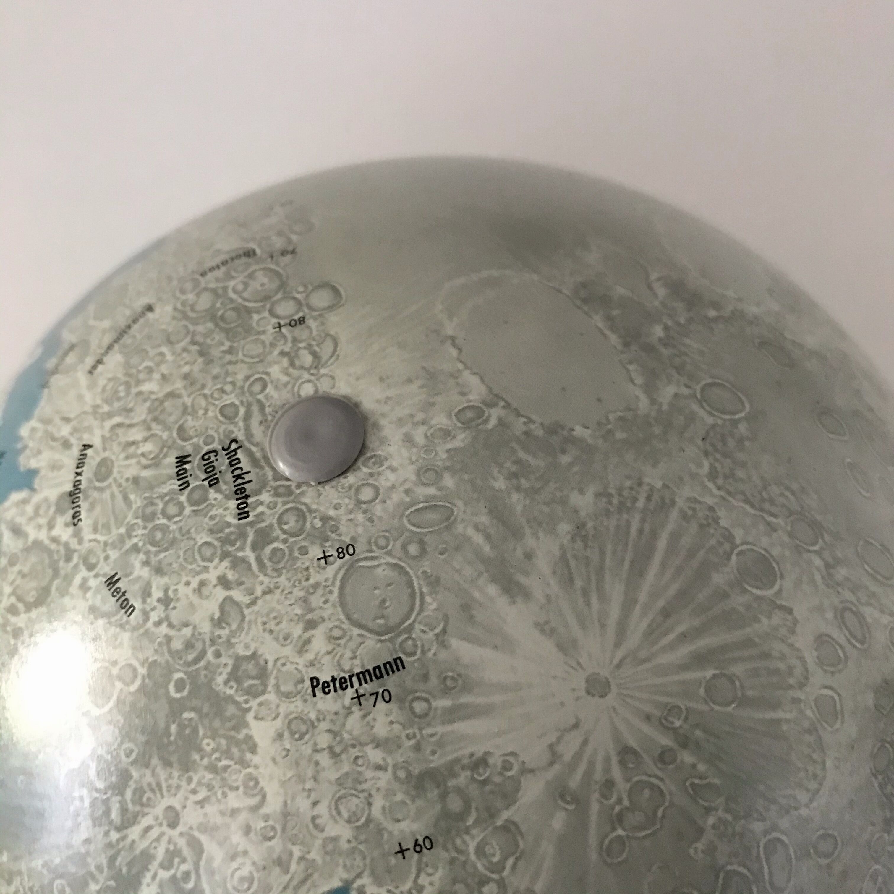 Vintage metal moon globe Replogle globes 1966