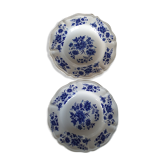 2 assiettes faïence Sarreguemines