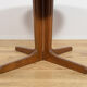Mid-Century Teak Round Extending Dining Table, Denmark, 1960s