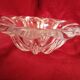 Crystal ashtray / pocket emptying tray / val st lambert sign