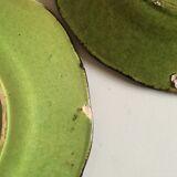 Set  of plates of glazed Earth Biot to gadroons