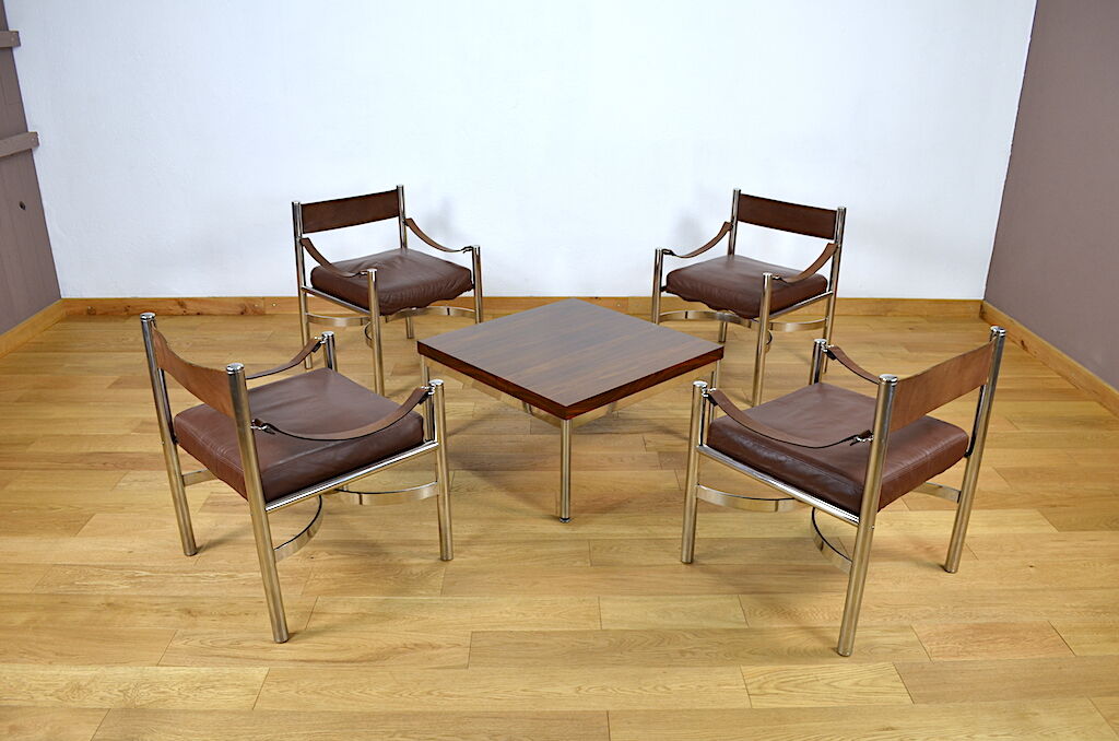 Pair of Vintage Armchairs Edition Dada Industrial Design, Italy 1970