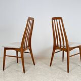 2 chaises en chêne Eva par Niels Koefoed 1960
