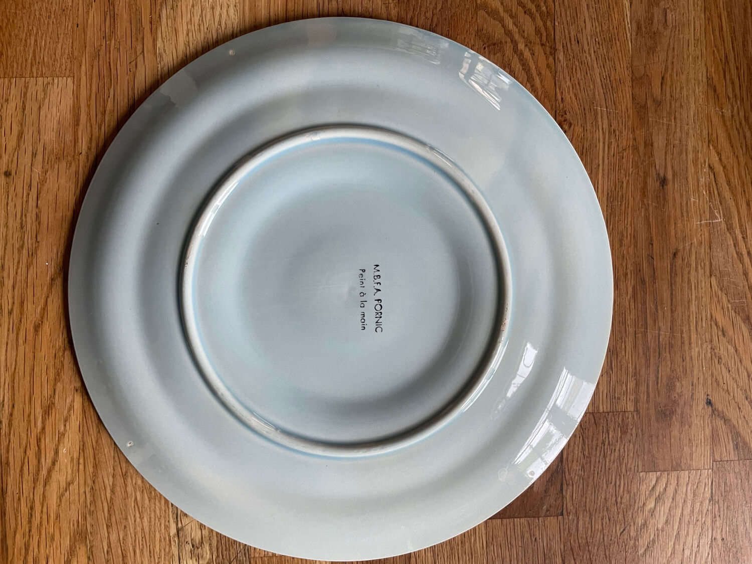 Set of two MBFA Pornic oyster plates