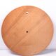 Vintage Large Round light wooden Wall Mirror, 1960s