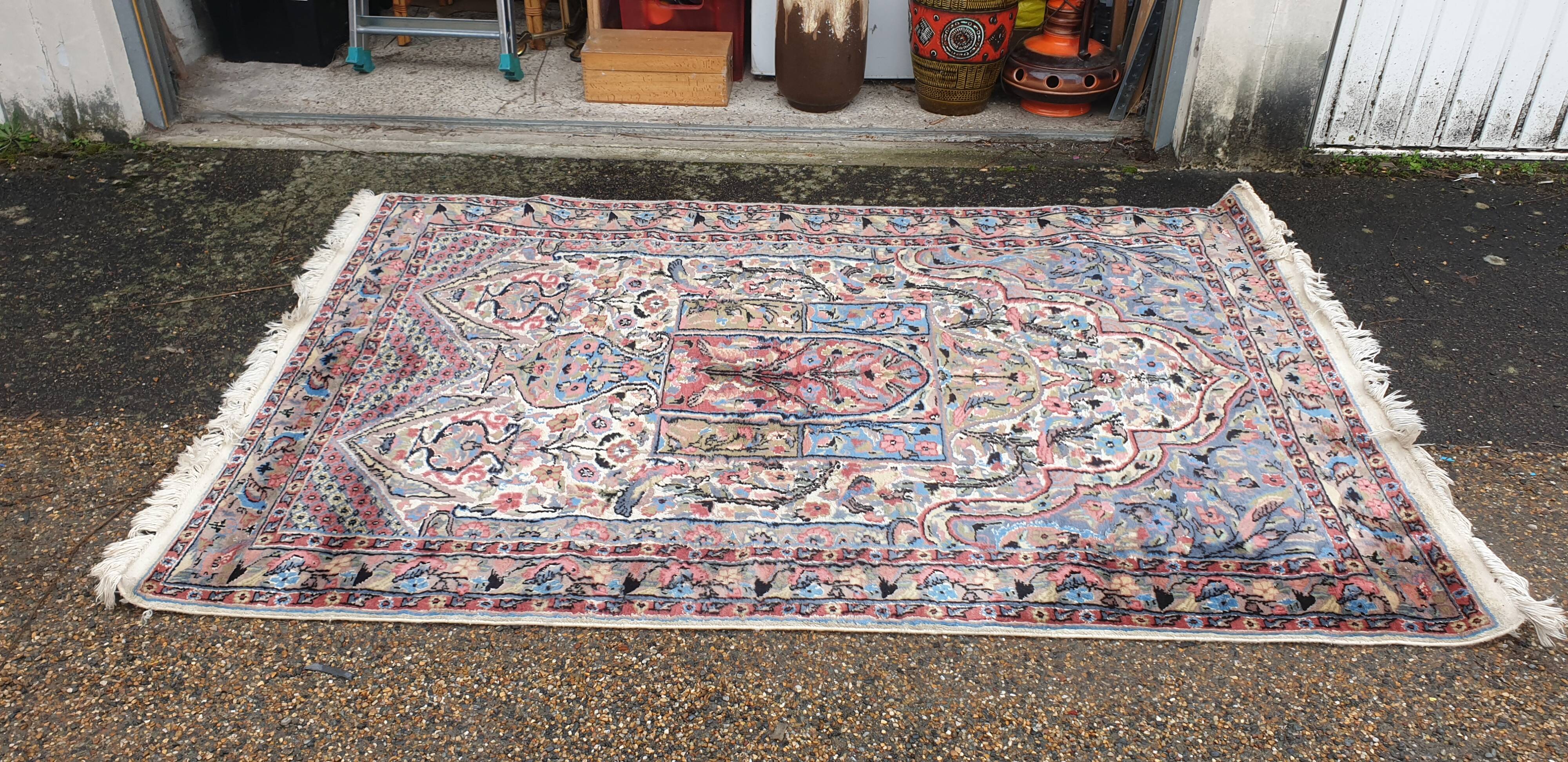 Tapis d'Orient laine de soie