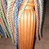 Pair of upholstered toad armchairs