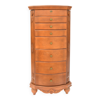 Chest of drawers forming dressing table