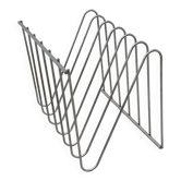 "Z" magazine rack by François Arnal for Atelier A in chrome, France 1970