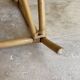 Natural rattan rocking chair.