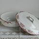 Old tureen Boch La Louvière model Lily pink flowers decor