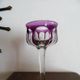 BACCARAT "Malmaison" Glass wine rhinestone double violet antique - 19 cm