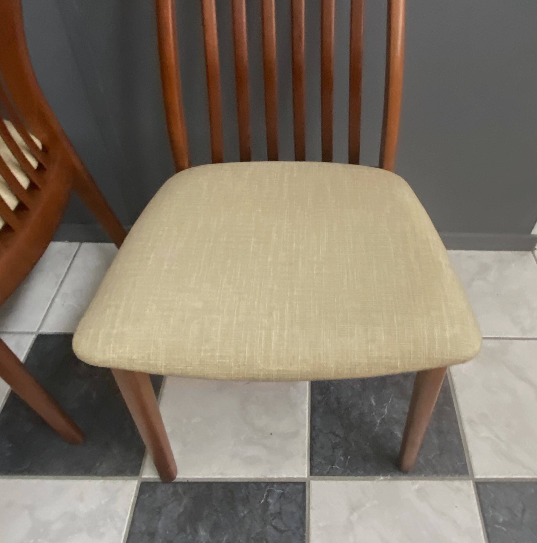 set of 4 Teak Kai Kristiansen chairs  for  Schou Andersen 1960s Denmark