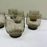 6 vintage glasses