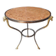 Table guéridon néoclassique à tête de bélier