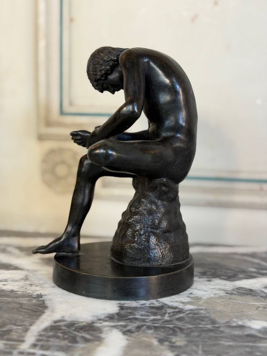 Spinario or the Thorn Puller, bronze after the Antique, 19th century.