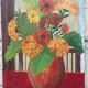 Peinture florale naïve
