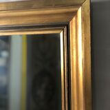 Rectangular mirror in gilded wood 54 x 44 cm