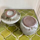 Sandstone pot signed water butter maker 70s