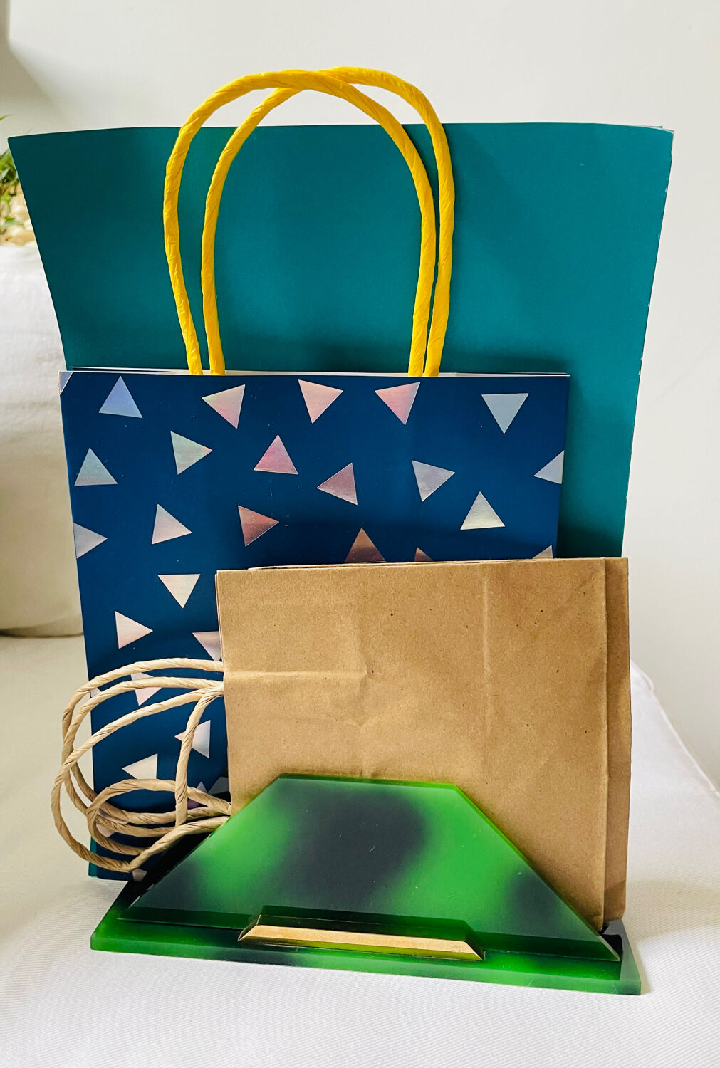 Mail rack tortoiseshell gold starry