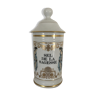 Jar, limoges porcelain pharmacy jar "salt of wisdom"