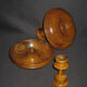 Old pair of candlestick in olivier remember Jerusalem early XX th