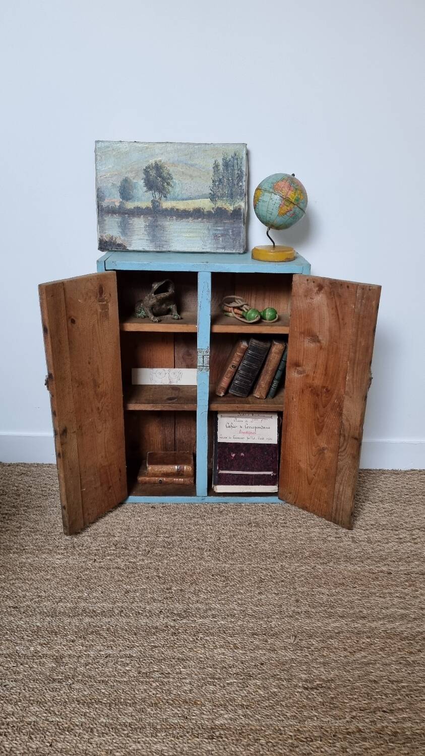 Workshop furniture small old cabinet