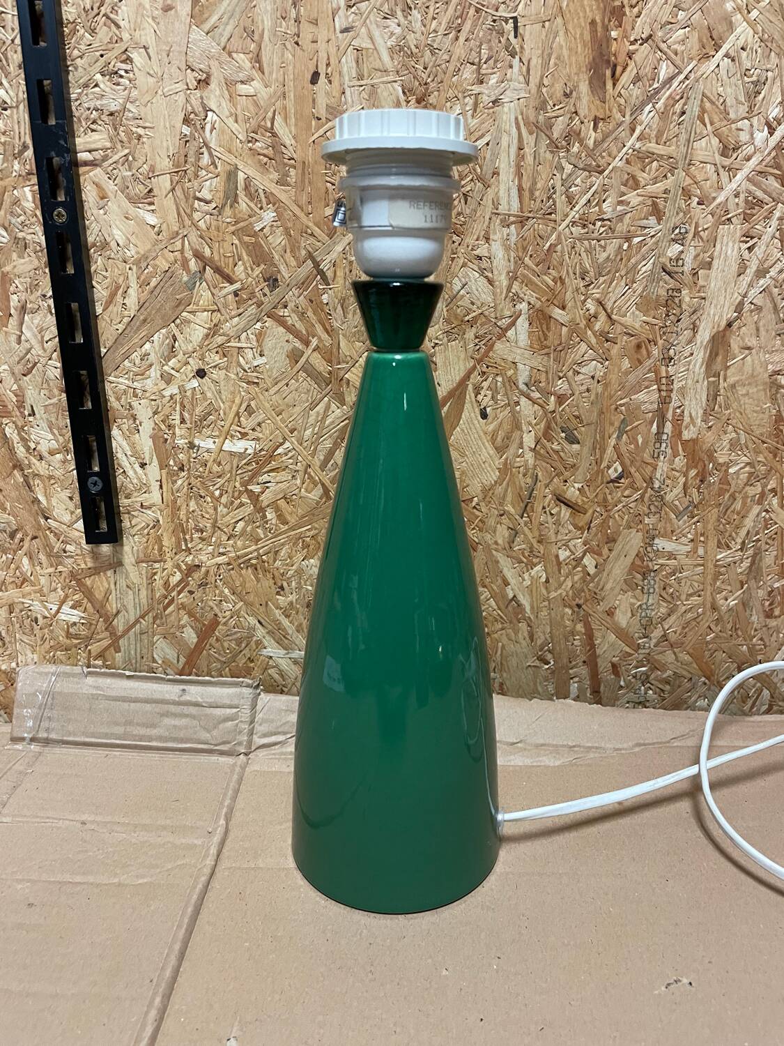 Vintage cracked ceramic Albret lamp bases