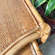 Vintage trundle tables in bamboo and rattan