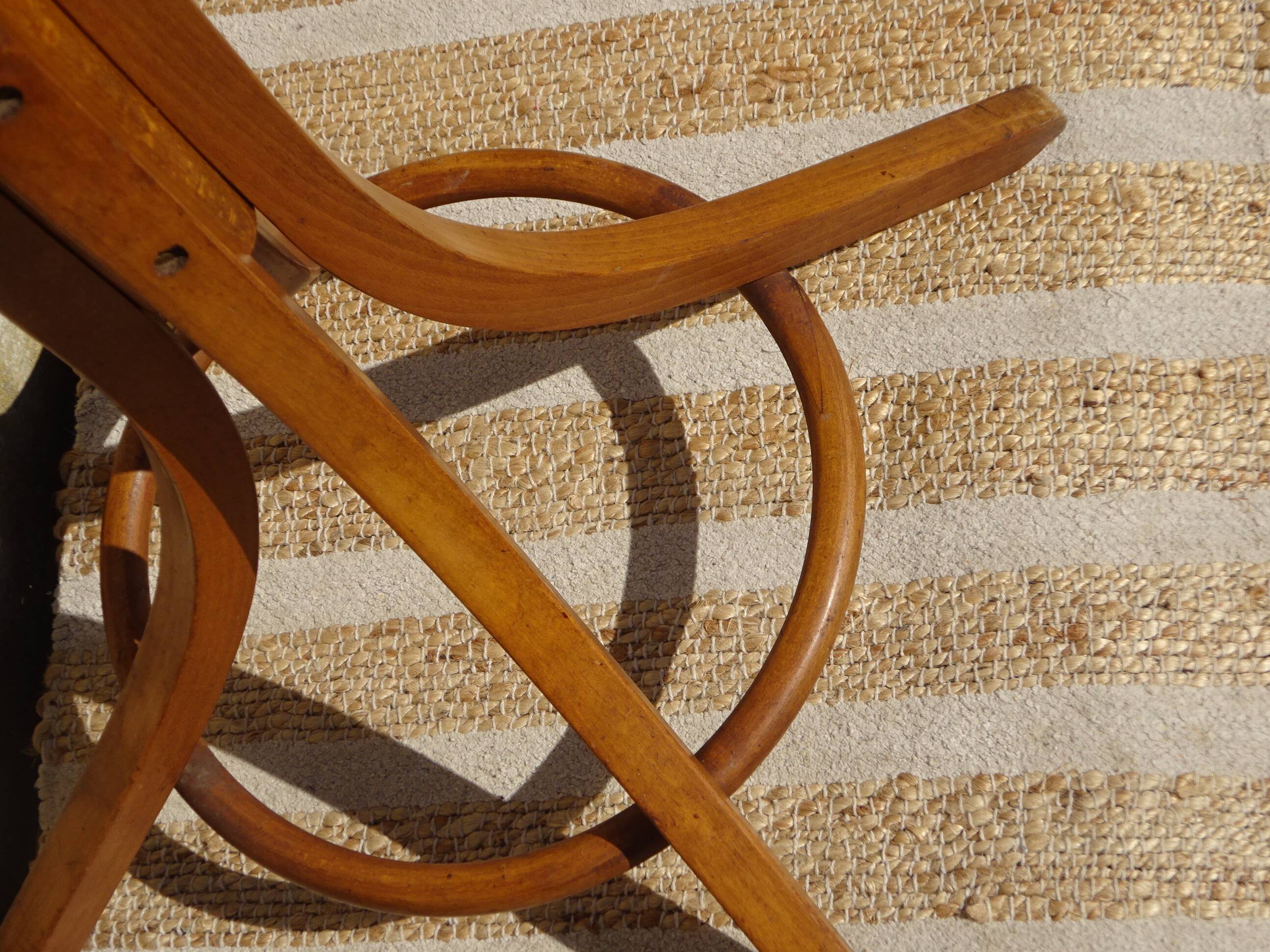 vintage parrot coat rack in bent wood