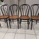 Suite of 4 Bistro chairs canned by ZPM for Thonet vintage 1950