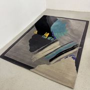 Italian Wool Rug in Modern Abstract Design, 1980s