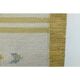 1970s Vintage Turkish Handmade Wool Cotton Green Kilim Rug 117x170