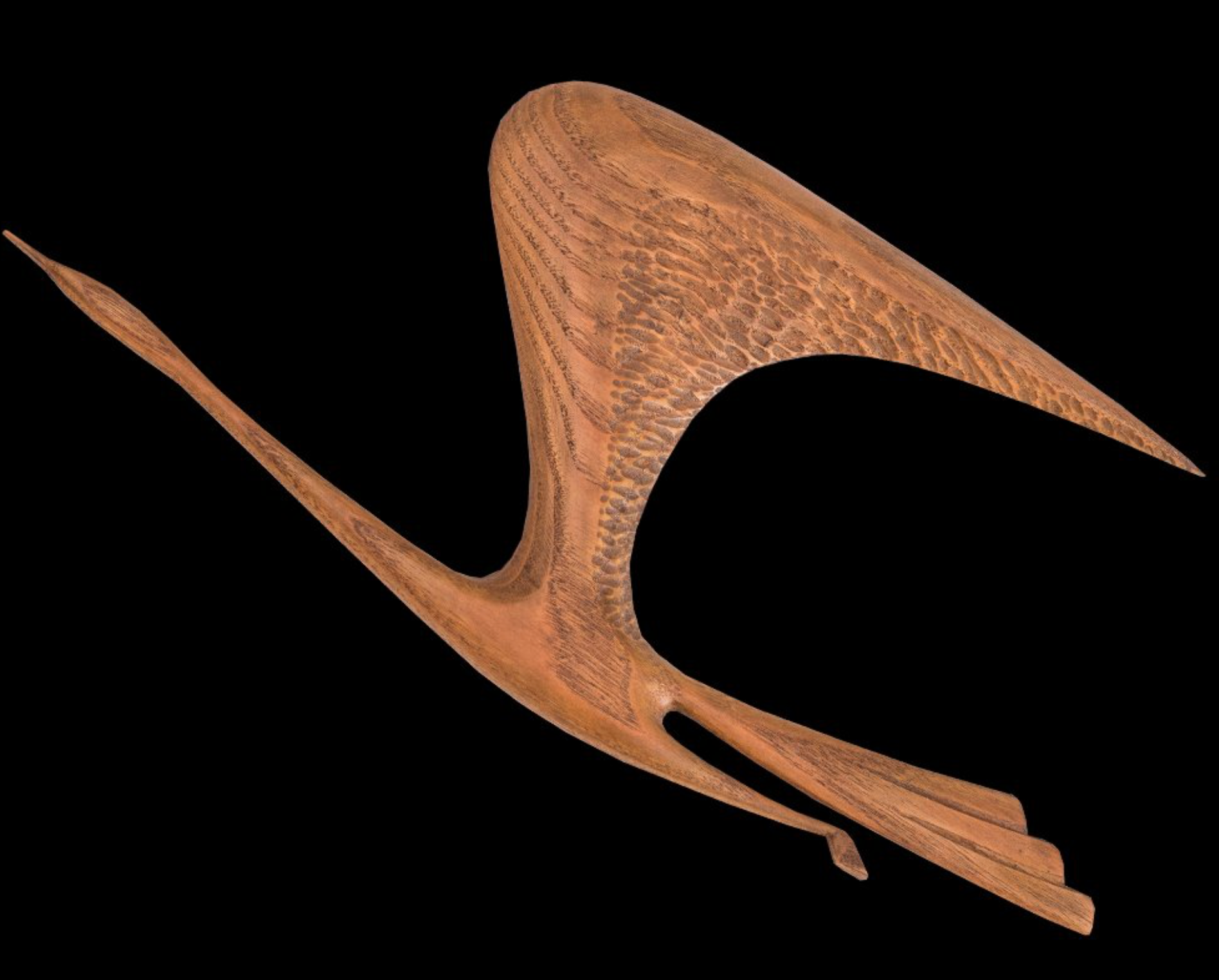 Flying Birds Mid-Century teak by Kunsthaus E. Oelker, 1960s, Set of 5