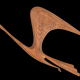 Flying Birds Mid-Century teak by Kunsthaus E. Oelker, 1960s, Set of 5