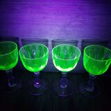 4 Val Saint Lambert glasses in Ouraline