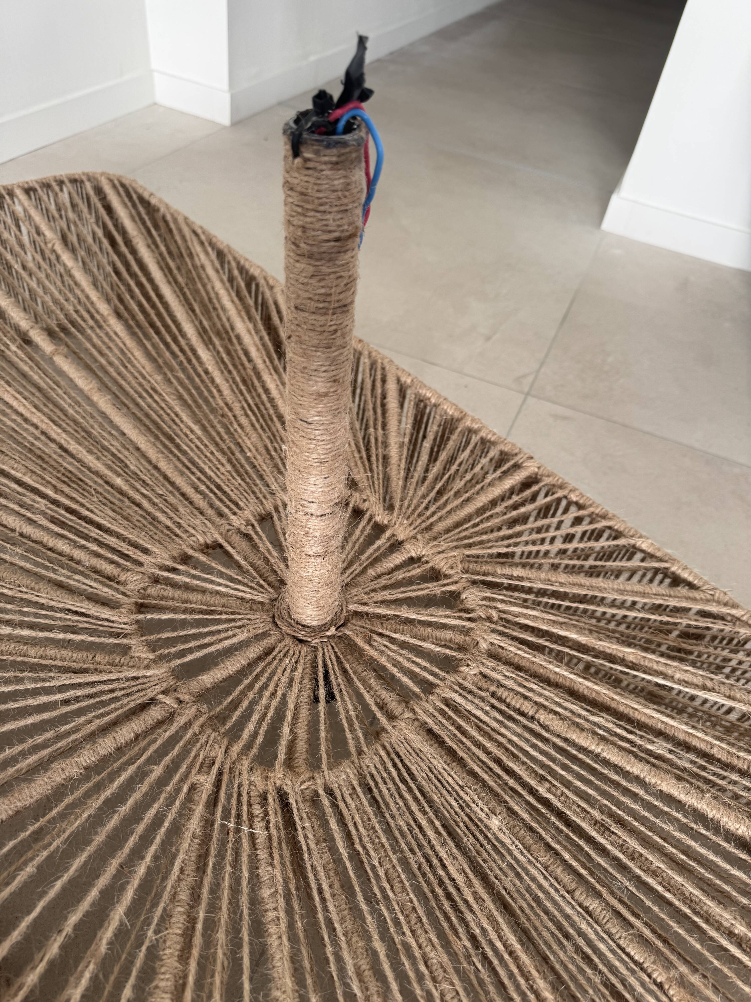 Jute cord ceiling suspension wabisabi Ibiza Bali unique piece