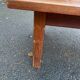 Table basse vintage en chêne et céramique