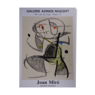 Joan MIRO - Miro: Recent works - Lithographic poster