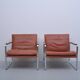 2x Vintage armchair by Preben Fabricius & Jørgen Kastholm for Knoll, 1970s