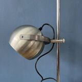 Silver mid-century vintage Herda eyeball floor lamp