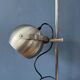 Silver mid-century vintage Herda eyeball floor lamp