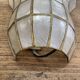 Wall lamp in mother-of-pearl and brass