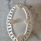 Lattice basket, white ceramic